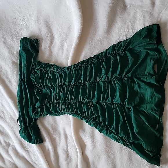 Majorelle emerald green mini dress - Picture 4 of 5